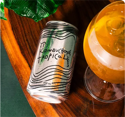 Pi Kombucha Tropical: Lata (350ml)